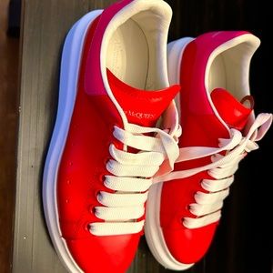 Alexander McQeen red sneakers size 38